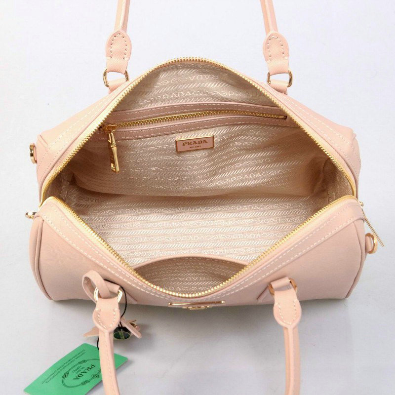 2014 Prada Saffiano Leather 32cm Two Handle Bag BL0823 lightpink for sale